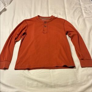 Eddie Bauer Rust Henley Shirt